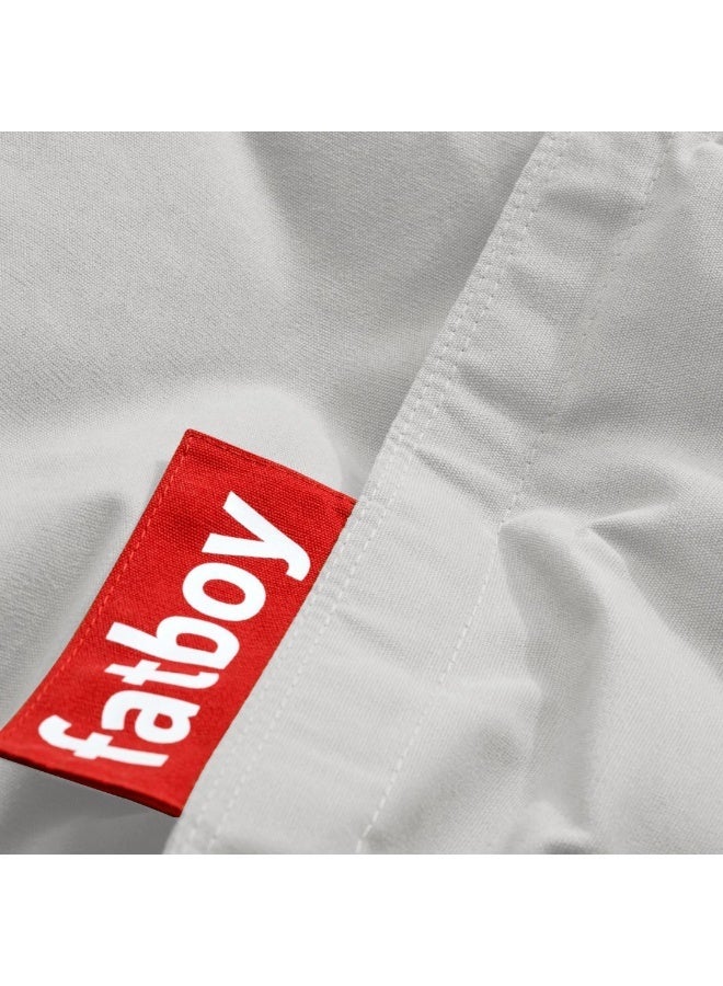 Fatboy Original Soft Canvas Bean Bag – Made from 100% recycled polyester | Designed for indoor use | EPS Bead Filling, Removable & Machine-Washable Cover | 140 x 180 cm - Cool Grey - Image 5